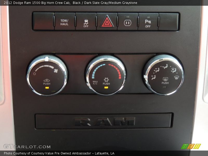 Black / Dark Slate Gray/Medium Graystone 2012 Dodge Ram 1500 Big Horn Crew Cab