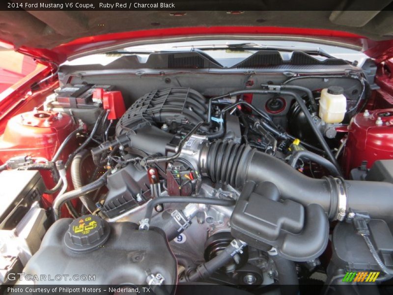 Ruby Red / Charcoal Black 2014 Ford Mustang V6 Coupe