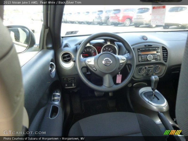Pearl White / Black/Silver Trim 2013 Nissan Juke S AWD