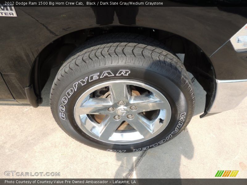 Black / Dark Slate Gray/Medium Graystone 2012 Dodge Ram 1500 Big Horn Crew Cab