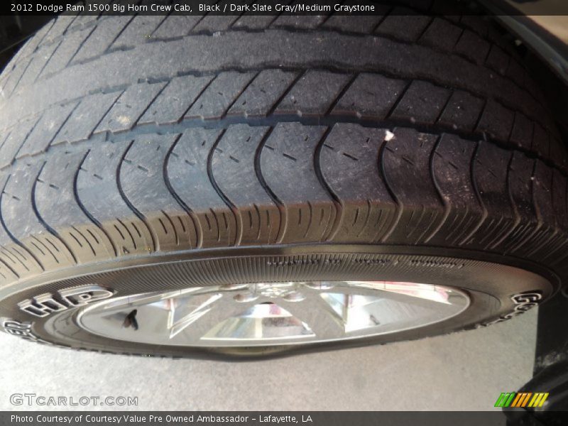 Black / Dark Slate Gray/Medium Graystone 2012 Dodge Ram 1500 Big Horn Crew Cab
