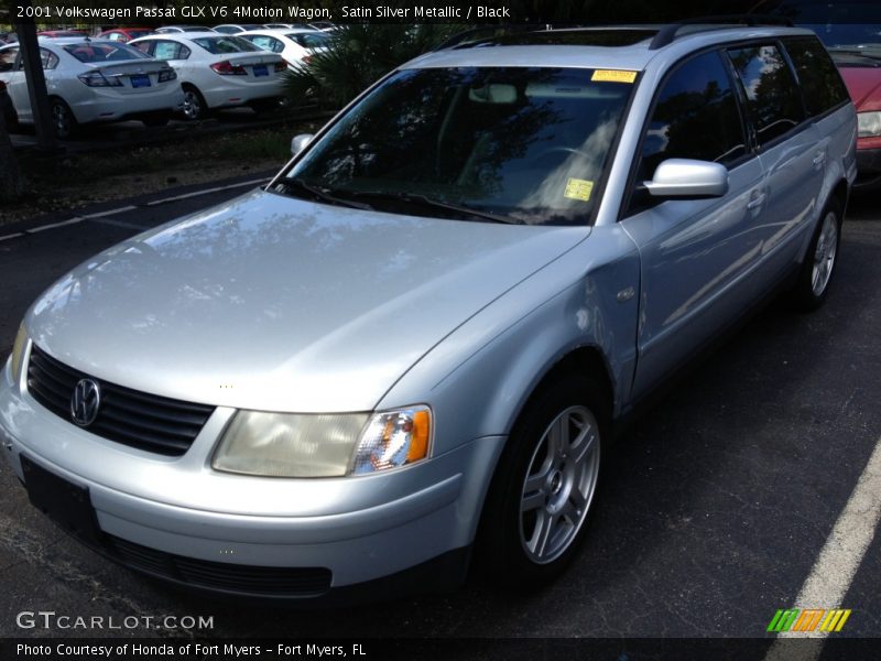 Satin Silver Metallic / Black 2001 Volkswagen Passat GLX V6 4Motion Wagon