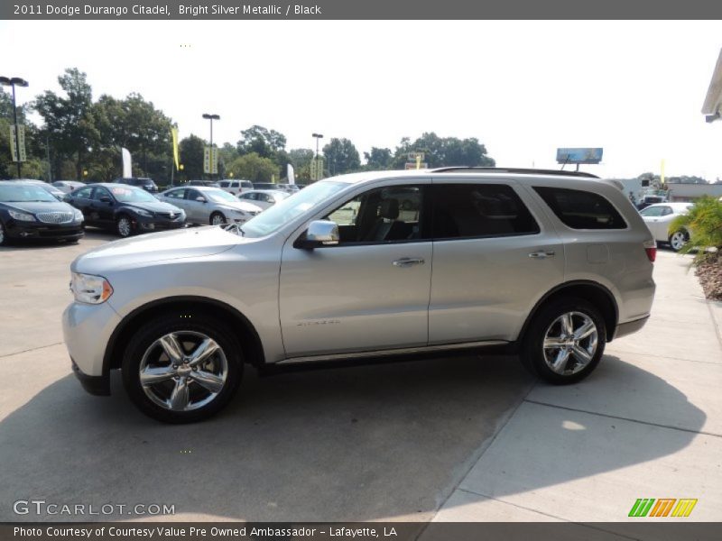 Bright Silver Metallic / Black 2011 Dodge Durango Citadel