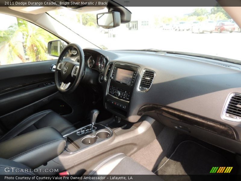 Bright Silver Metallic / Black 2011 Dodge Durango Citadel