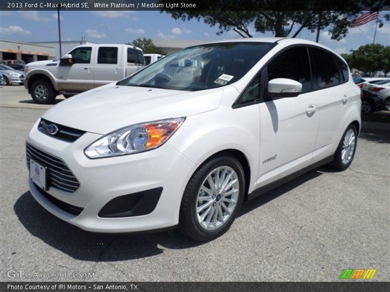 White Platinum / Medium Light Stone 2013 Ford C-Max Hybrid SE