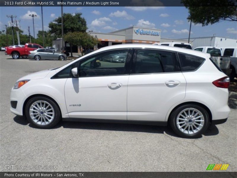 White Platinum / Medium Light Stone 2013 Ford C-Max Hybrid SE