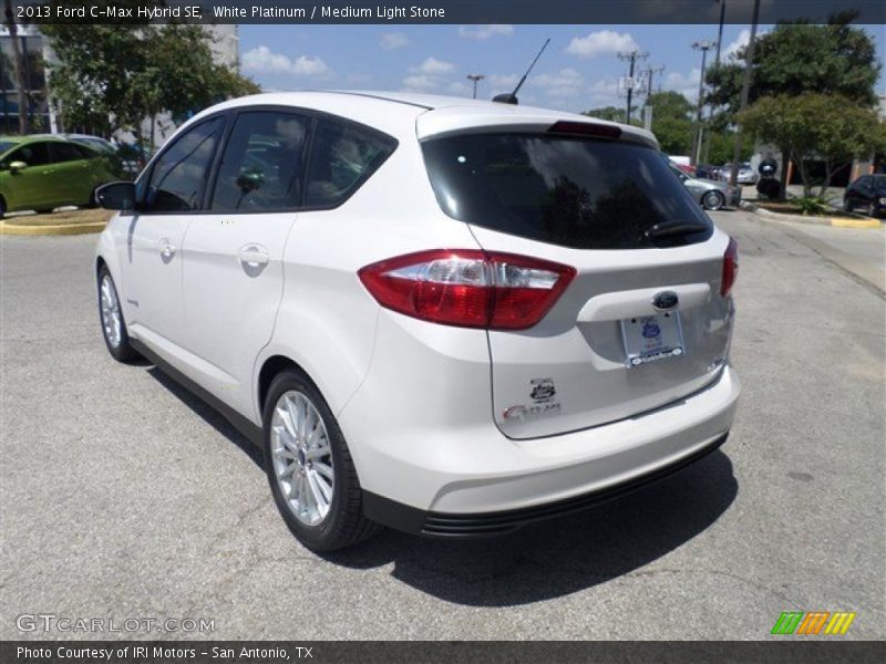 White Platinum / Medium Light Stone 2013 Ford C-Max Hybrid SE
