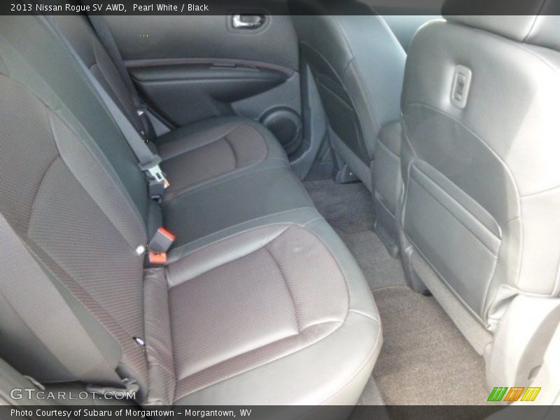 Pearl White / Black 2013 Nissan Rogue SV AWD