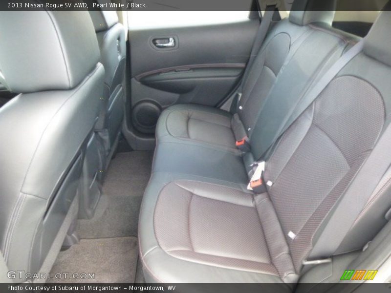 Pearl White / Black 2013 Nissan Rogue SV AWD