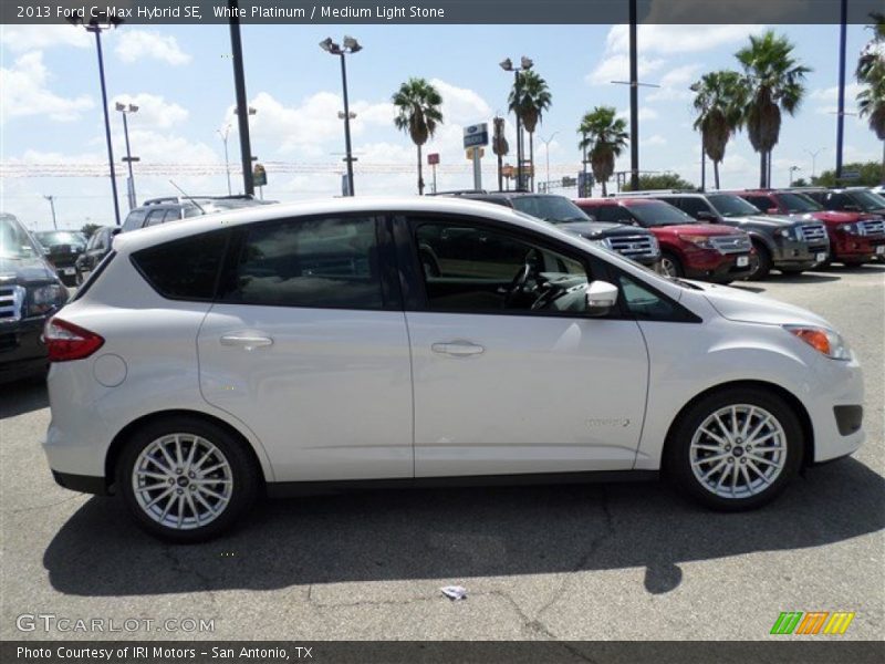 White Platinum / Medium Light Stone 2013 Ford C-Max Hybrid SE