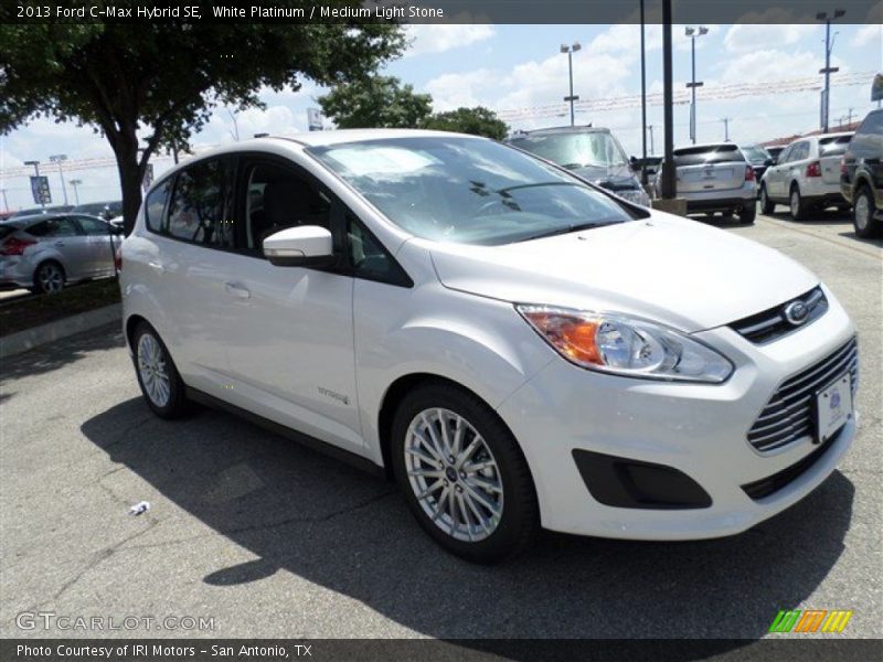 White Platinum / Medium Light Stone 2013 Ford C-Max Hybrid SE
