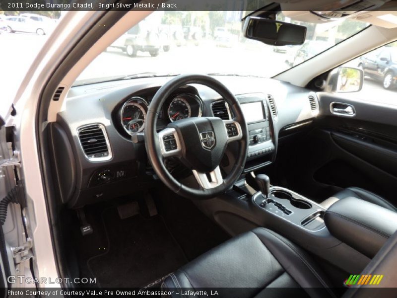 Bright Silver Metallic / Black 2011 Dodge Durango Citadel