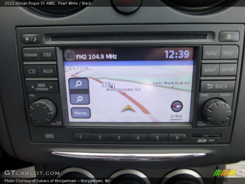 Pearl White / Black 2013 Nissan Rogue SV AWD