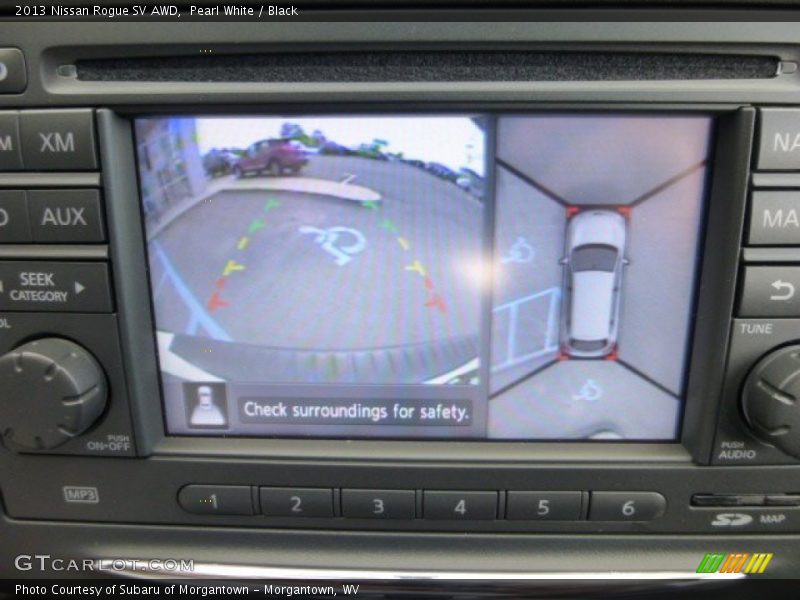 Pearl White / Black 2013 Nissan Rogue SV AWD