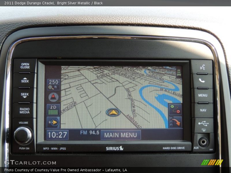 Bright Silver Metallic / Black 2011 Dodge Durango Citadel