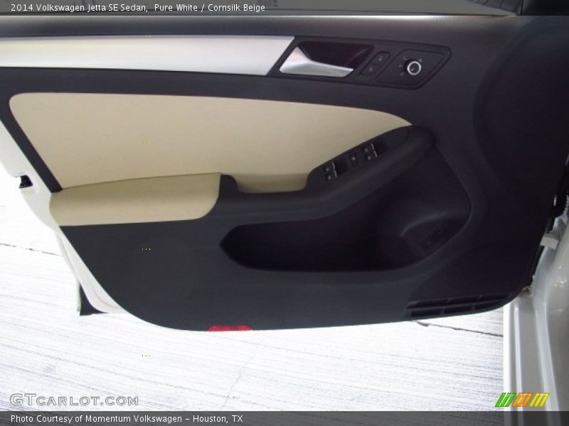 Pure White / Cornsilk Beige 2014 Volkswagen Jetta SE Sedan