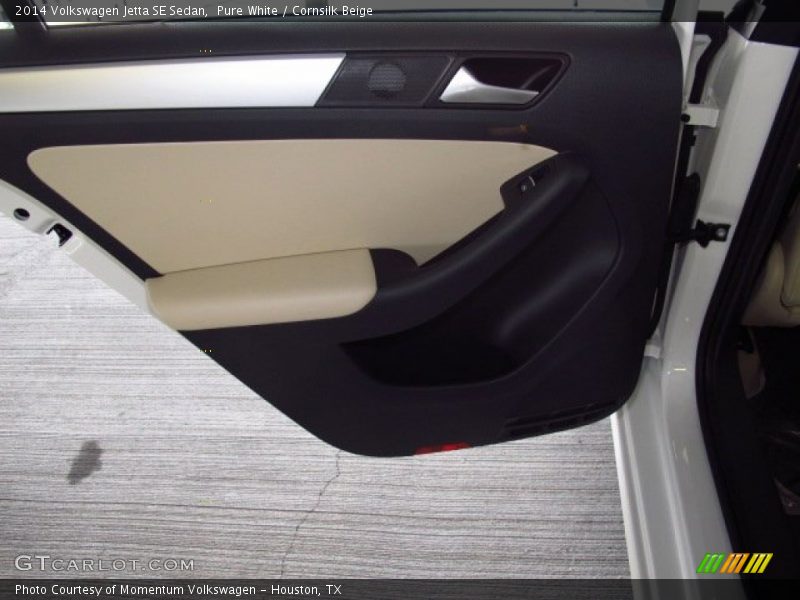 Pure White / Cornsilk Beige 2014 Volkswagen Jetta SE Sedan