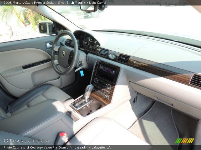 Silver Birch Metallic / Light Camel 2008 Mercury Sable Premier Sedan