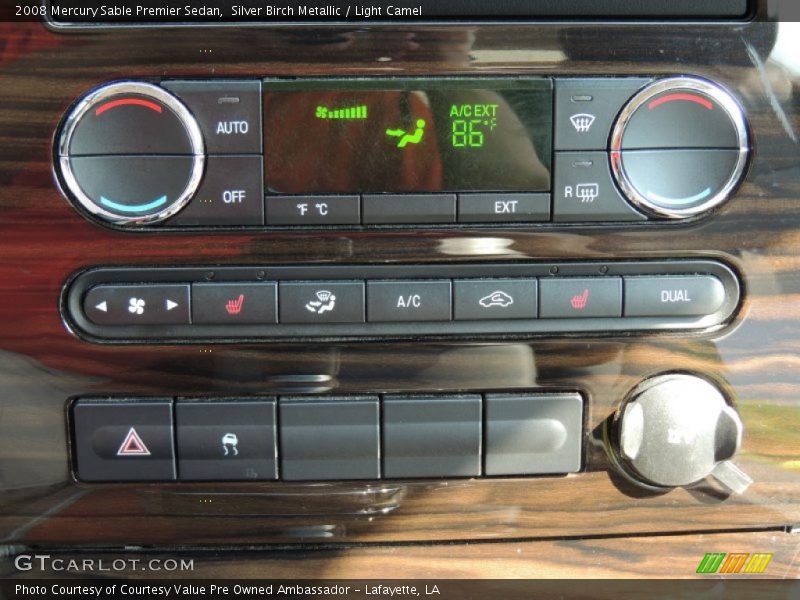 Silver Birch Metallic / Light Camel 2008 Mercury Sable Premier Sedan