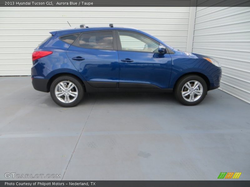 Aurora Blue / Taupe 2013 Hyundai Tucson GLS