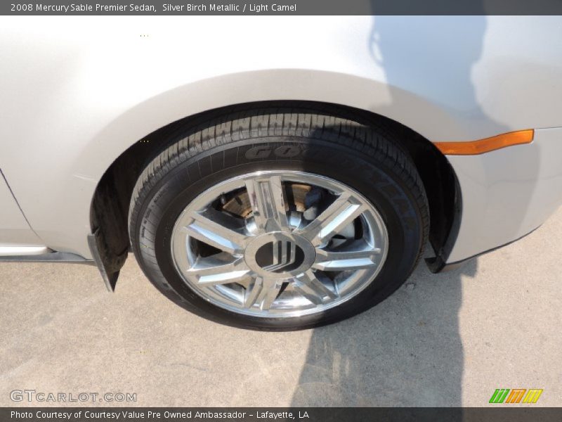 Silver Birch Metallic / Light Camel 2008 Mercury Sable Premier Sedan