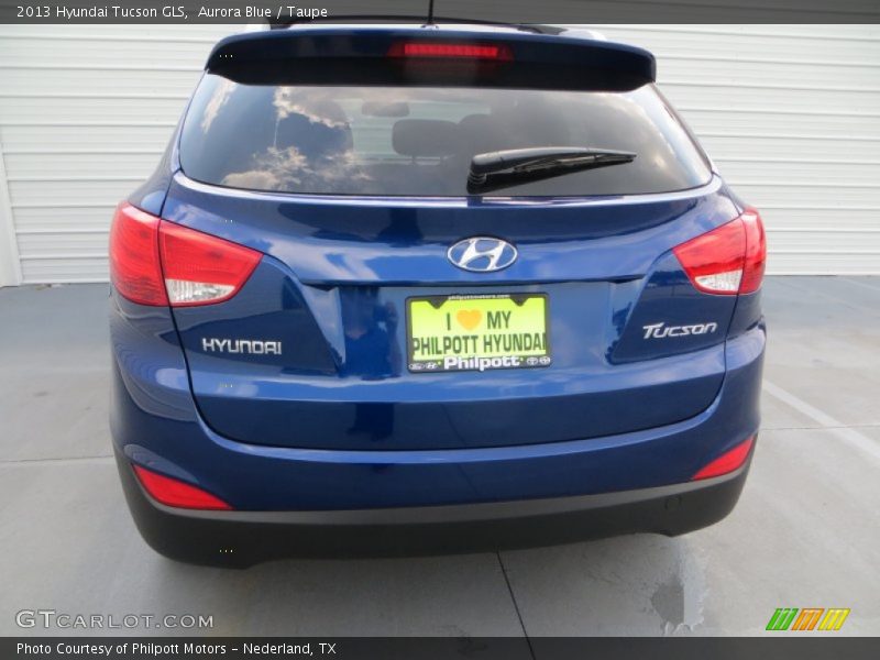 Aurora Blue / Taupe 2013 Hyundai Tucson GLS