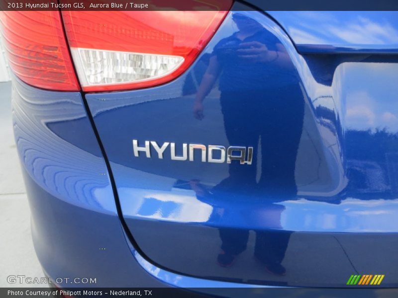 Aurora Blue / Taupe 2013 Hyundai Tucson GLS