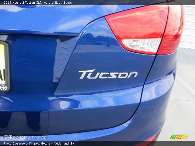 Aurora Blue / Taupe 2013 Hyundai Tucson GLS