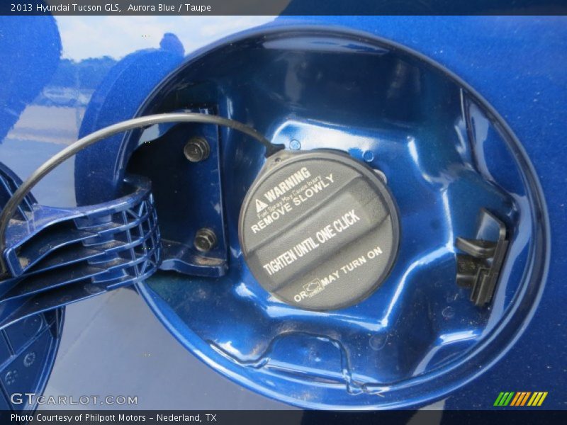 Aurora Blue / Taupe 2013 Hyundai Tucson GLS