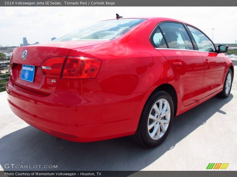 Tornado Red / Cornsilk Beige 2014 Volkswagen Jetta SE Sedan