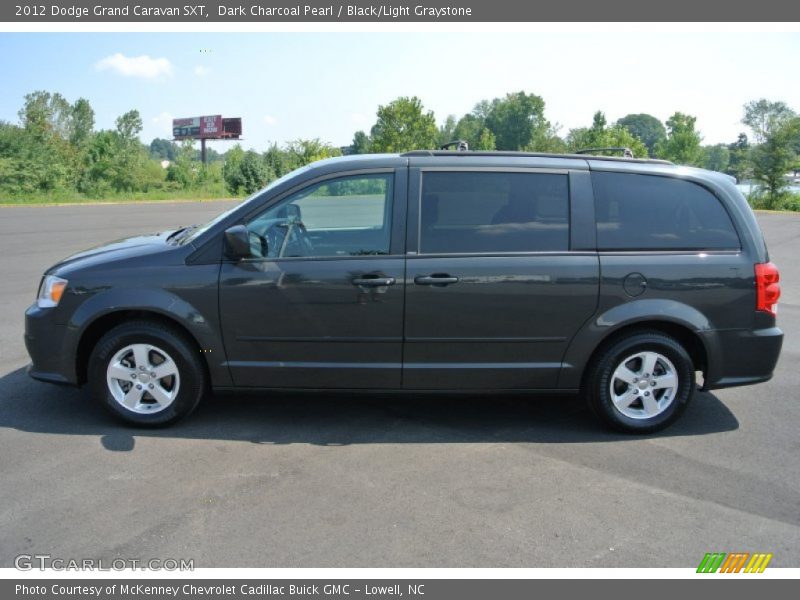 Dark Charcoal Pearl / Black/Light Graystone 2012 Dodge Grand Caravan SXT