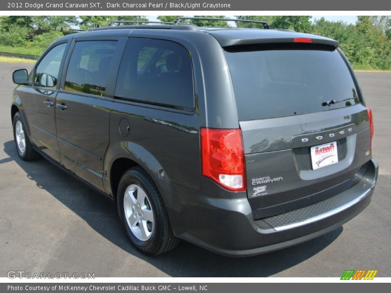 Dark Charcoal Pearl / Black/Light Graystone 2012 Dodge Grand Caravan SXT