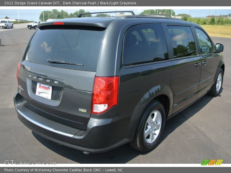 Dark Charcoal Pearl / Black/Light Graystone 2012 Dodge Grand Caravan SXT