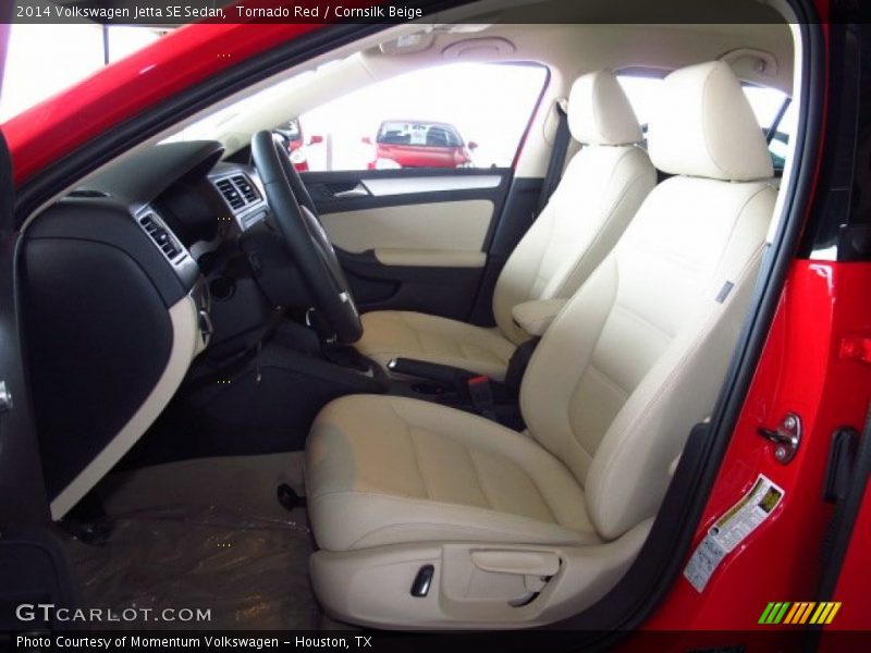 Tornado Red / Cornsilk Beige 2014 Volkswagen Jetta SE Sedan
