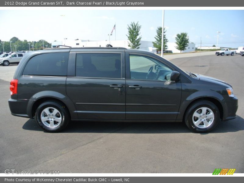 Dark Charcoal Pearl / Black/Light Graystone 2012 Dodge Grand Caravan SXT