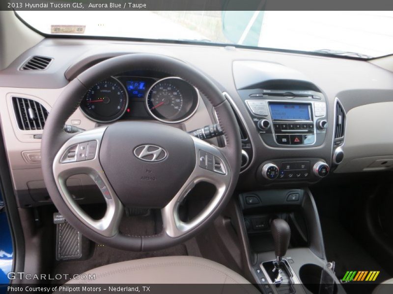 Aurora Blue / Taupe 2013 Hyundai Tucson GLS