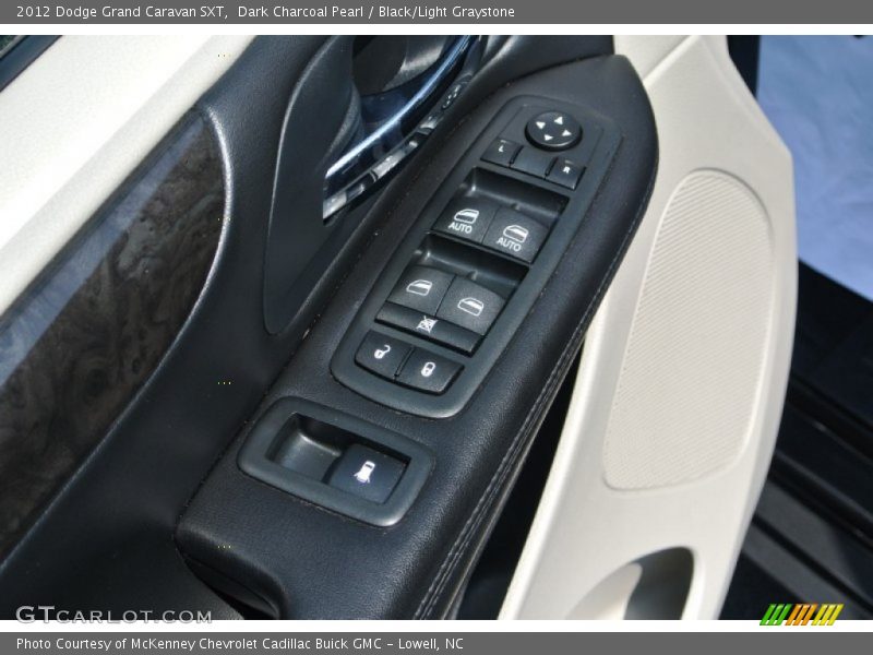 Dark Charcoal Pearl / Black/Light Graystone 2012 Dodge Grand Caravan SXT