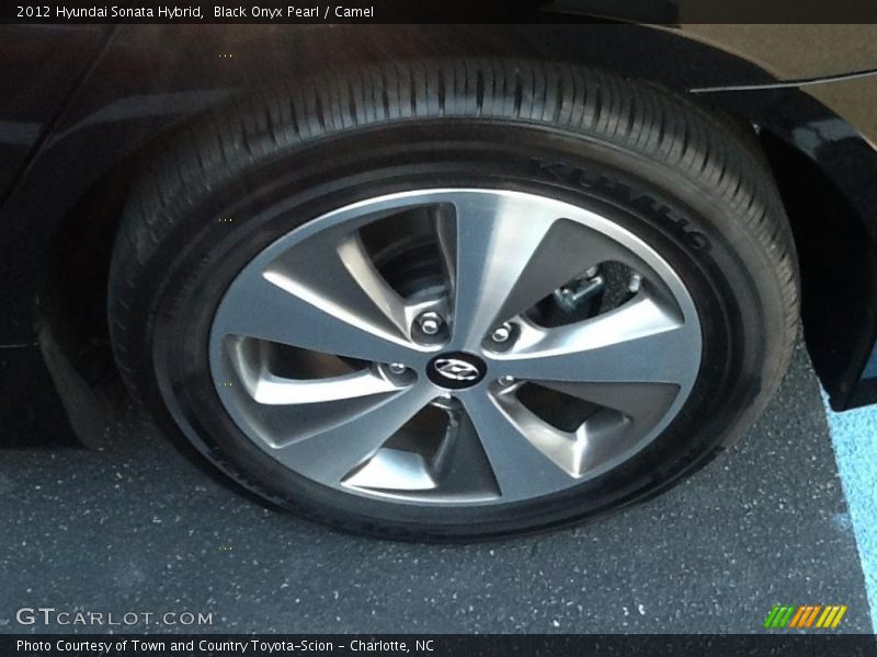 Black Onyx Pearl / Camel 2012 Hyundai Sonata Hybrid