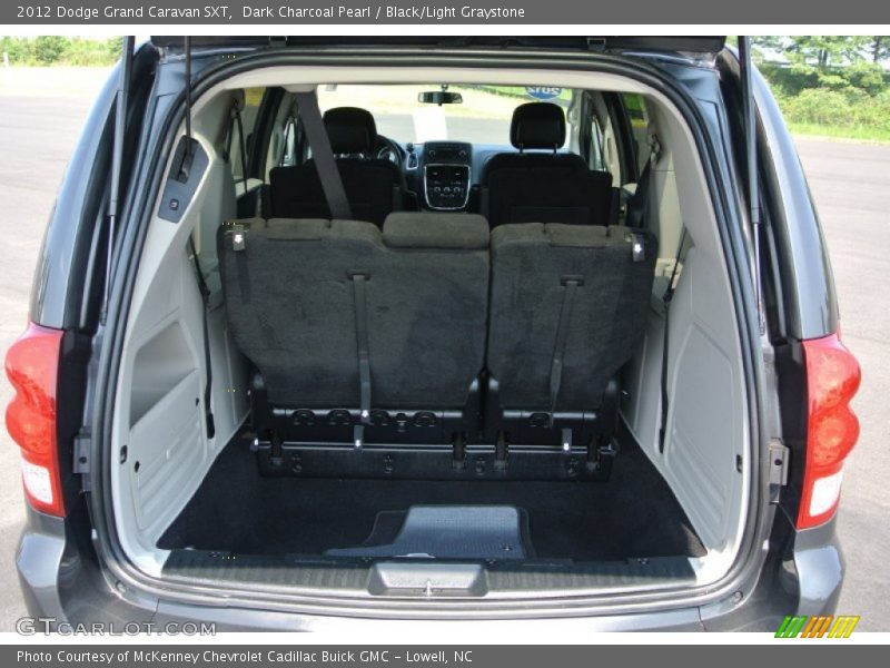 Dark Charcoal Pearl / Black/Light Graystone 2012 Dodge Grand Caravan SXT