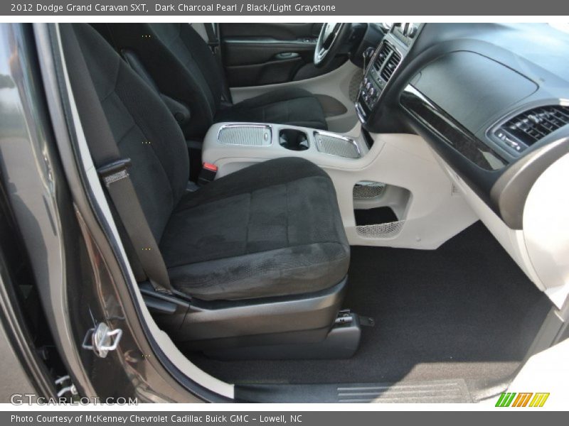 Dark Charcoal Pearl / Black/Light Graystone 2012 Dodge Grand Caravan SXT