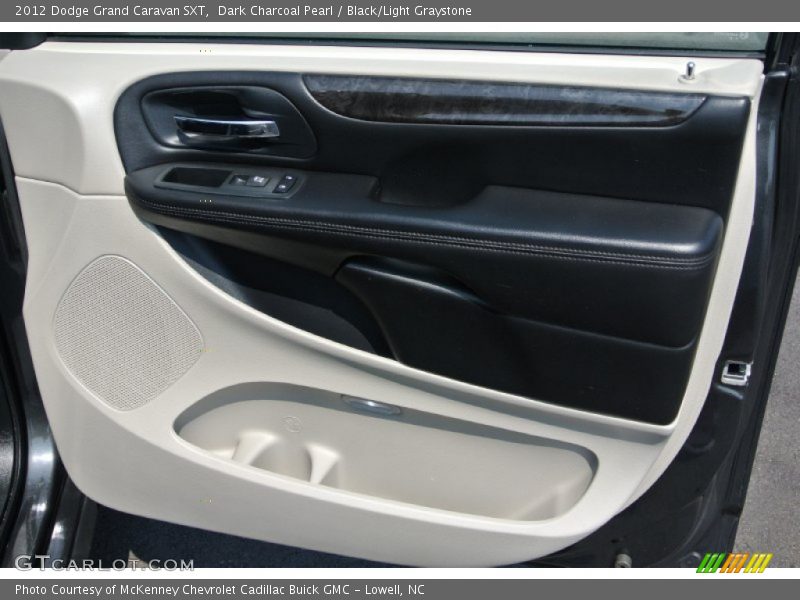 Dark Charcoal Pearl / Black/Light Graystone 2012 Dodge Grand Caravan SXT