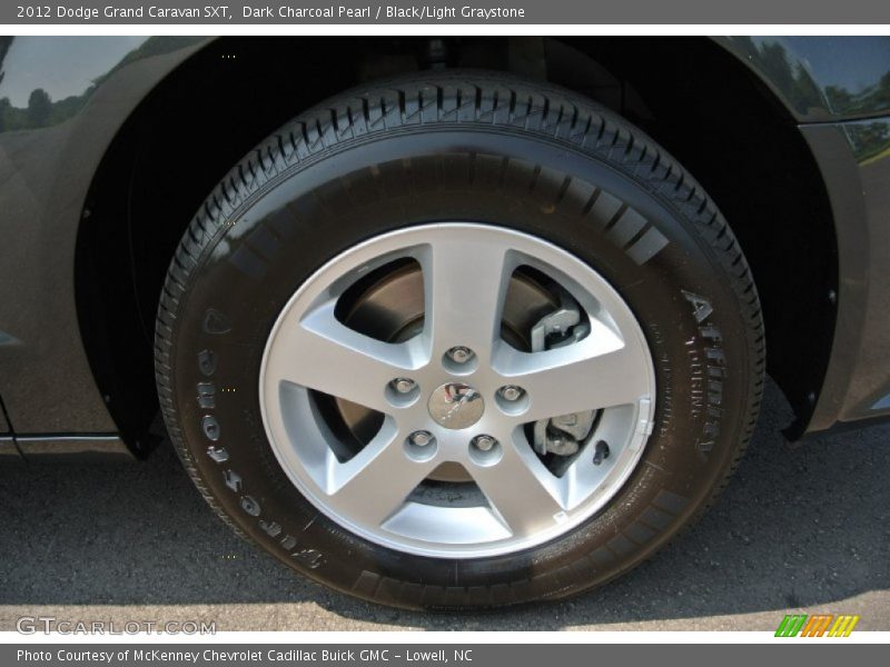 Dark Charcoal Pearl / Black/Light Graystone 2012 Dodge Grand Caravan SXT