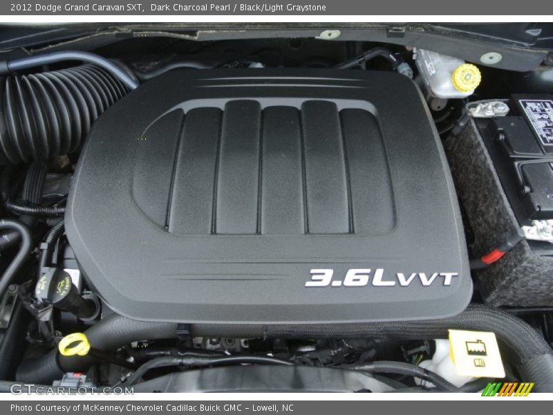 Dark Charcoal Pearl / Black/Light Graystone 2012 Dodge Grand Caravan SXT