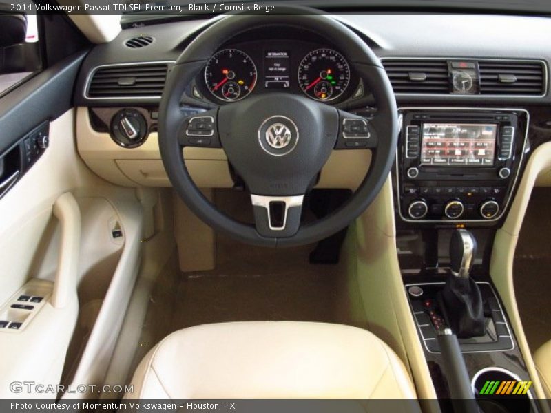 Black / Cornsilk Beige 2014 Volkswagen Passat TDI SEL Premium