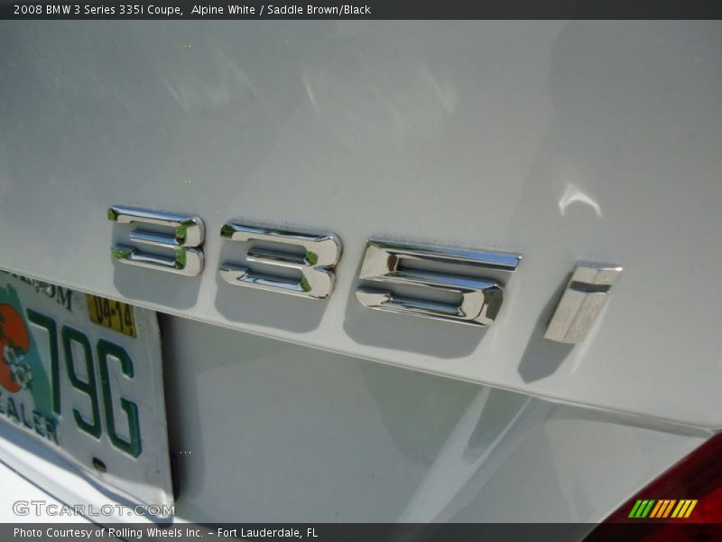 Alpine White / Saddle Brown/Black 2008 BMW 3 Series 335i Coupe