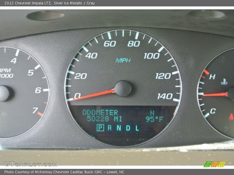 Silver Ice Metallic / Gray 2012 Chevrolet Impala LTZ