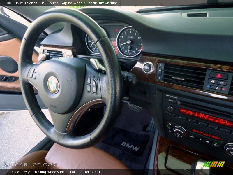 Alpine White / Saddle Brown/Black 2008 BMW 3 Series 335i Coupe