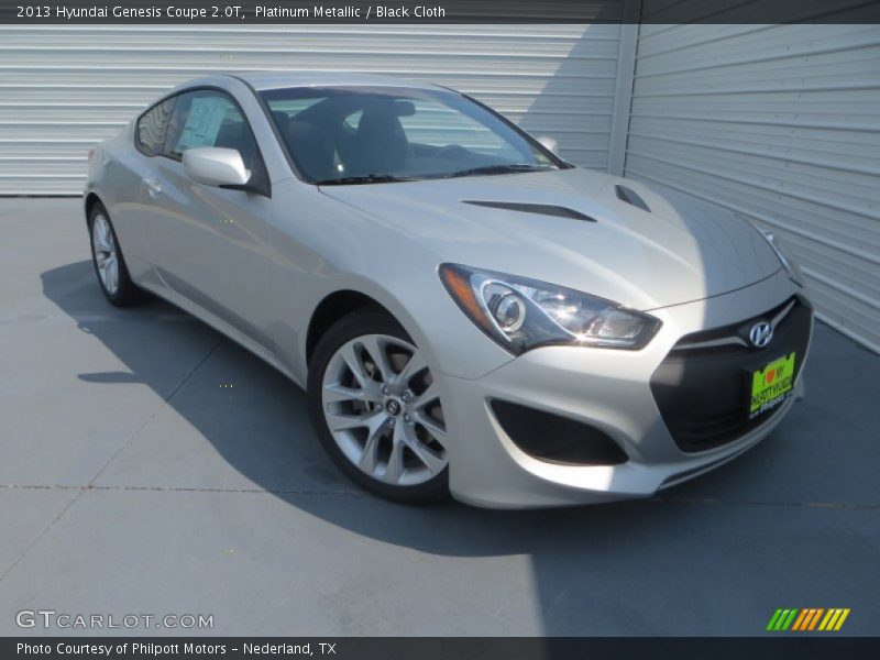 Platinum Metallic / Black Cloth 2013 Hyundai Genesis Coupe 2.0T