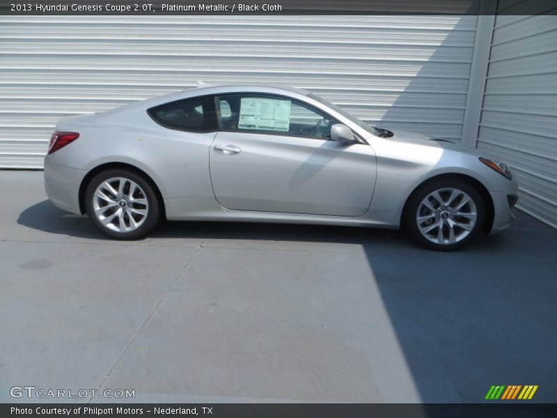 Platinum Metallic / Black Cloth 2013 Hyundai Genesis Coupe 2.0T