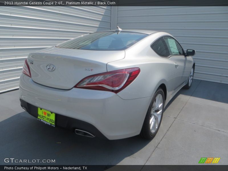 Platinum Metallic / Black Cloth 2013 Hyundai Genesis Coupe 2.0T